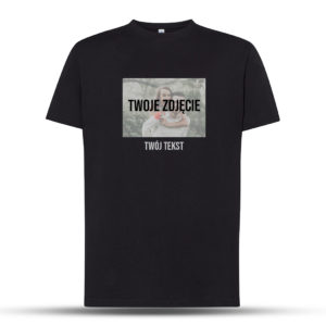 T-Shirt walentynkowy - tekst ze zdjęciem